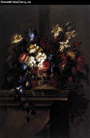 Arellano, Juan de Basket of Flowers on a Plinth